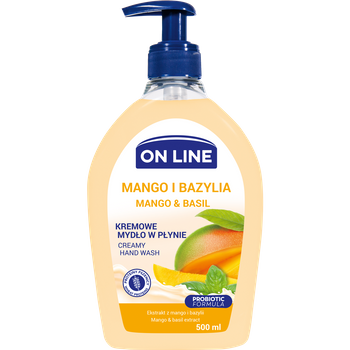 ON LINE Mydło Kremowe Mango&Bazylia 500 ml dozownik
