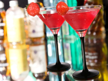 Kieliszek martini 260ml Czarna nóżka