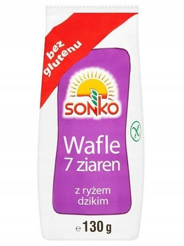 Sonko Wafle 7 ziaren z dzikim ryżem 130 g (14 sztuk)
