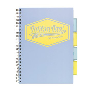 Pukka Pad kołozeszyt Pastel niebieski B5 100 kartek w kratkę