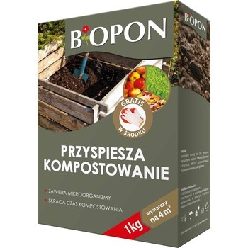 BOPON - preparat przyspieszający kompostowanie 1kg + rękawiczki gratis