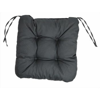 Poduszka z troczkami, antracytowa