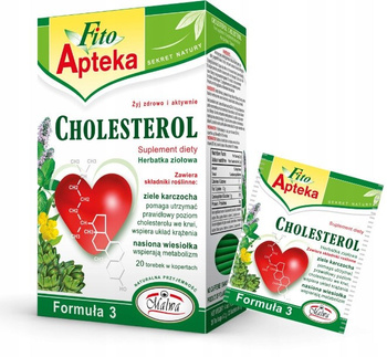 Fito Apteka Suplement diety herbatka ziołowa cholesterol 40 g (20 x 2 g)