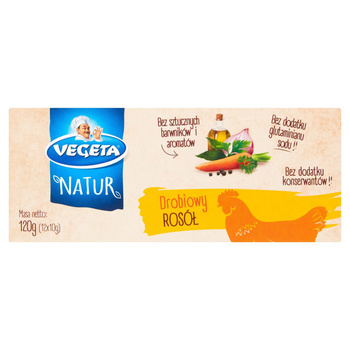 Vegeta Natur Rosół drobiowy 120 g (12 x 10 g)