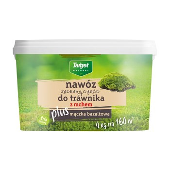 Nawóz z mączką bazaltową do trawnika z mchem zadbany ogród 4 kg Target
