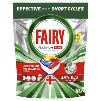 Fairy Platinum Plus All In One YELLOW 40szt.