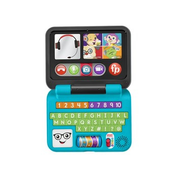 Fisher-Price „Ucz się i śmiej!” Edukacyjny Laptop Malucha „Porozmawiajmy” Edukacyjna zabawka w polskiej wersji językowej