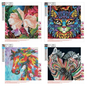 Mozaika diamentowa 5D KIT 300x300 mm 4 wzory miks Centrum