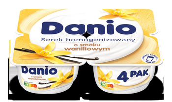 Danio Serek homogenizowany o smaku waniliowym 520 g (4x130 g)
