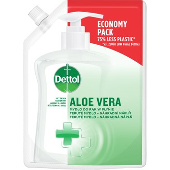 Dettol Antybakteryjne mydło w płynie zapas aloes i witamina E 500 ml