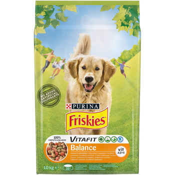 Friskies Vitafit Balance Karma dla psów z kurczakiem i warzywami 10 kg