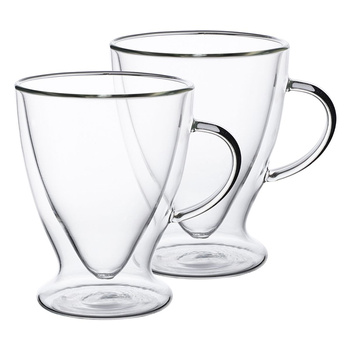 Komplet 2 kubków termicznych na stopce 300 ml Andrea Altom Design