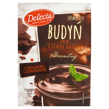 Delecta Premium Budyń smak czekoladowy z belgijską czekoladą 47 g