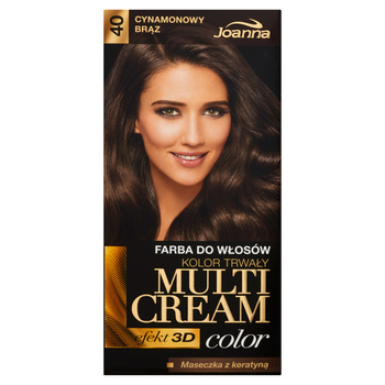 Joanna Multi Cream Color Farba do włosów cynamonowy brąz 40