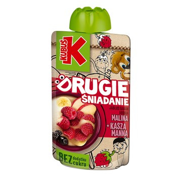 Kubuś Drugie śniadanie Mus jabłko banan aronia malina + kasza manna 100 g
