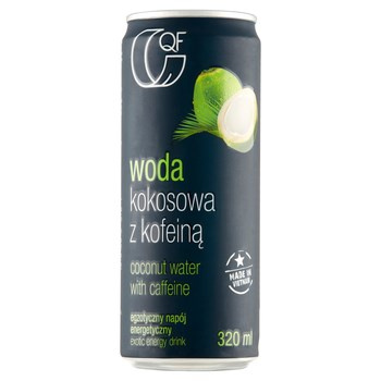 Qf woda kokosowa z kofeiną 320ml