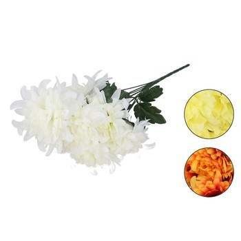 EM&EM Bukiet kwiatów sztucznych chryzantema 55cm 9 główek