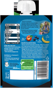 Gerber Deserek w tubce jabłko jagoda banan po 6 miesiącu 80g