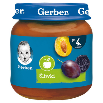 Gerber Śliwki dla niemowląt po 4 miesiącu 125g