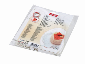 Serwety papierowe pod ciasto okrągłe 36cm -12 szt Zenker