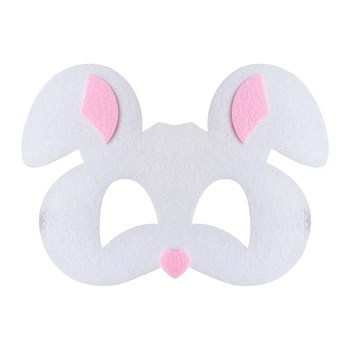 Maska filcowa Królik, 18.5x13 cm