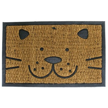 Wycieraczka domowa prostokątna marki Odecoro rozmiar 40x60 cm wzór kot