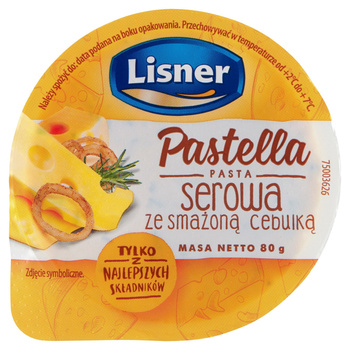 Lisner Pastella Pasta serowa ze smażoną cebulką 80g