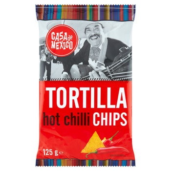 Casa de Mexico Tortilla Chipsy kukurydziane o smaku chili 125 g