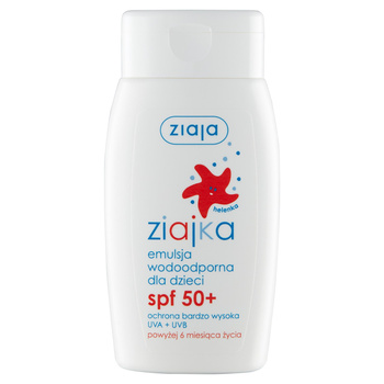 Ziaja Ziajka Emulsja wodoodporna dla dzieci powyżej 6 miesiąca życia SPF 50+ 125 ml