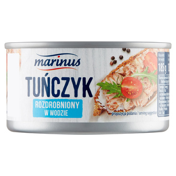 Tuńczyk rozdrobniony w wodzie Marinus 185g