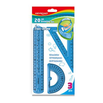 Zestaw geometryczny KEYROAD Flex-Draw z grafiką średni zawieszka mix kolorów