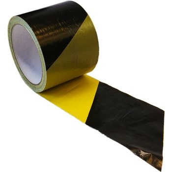 Taśma żółto-czarna 75 mm / 100 m