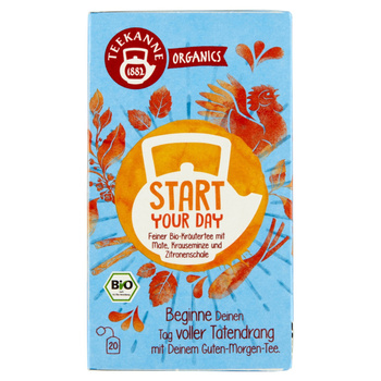 Teekanne Organics Start Your Day Herbatka ziołowa z Mate 36 g (20 x 1,8 g)
