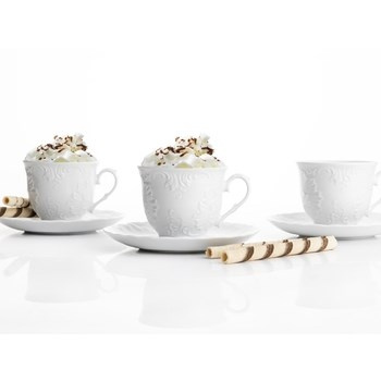 Ćmielów Kpl. Filiżanek ze spodkami Rococo 6/12