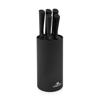 Komplet 5-szt. noży kuchennych w bloku Smart Black GERLACH