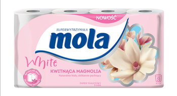Mola White Papier toaletowy kwitnąca magnolia 8 rolek