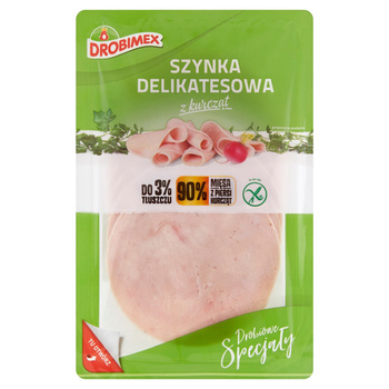 Szynka delikatesowa z kurcząt plastry 100g Drobimex
