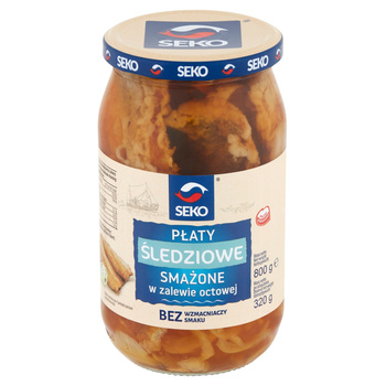 Seko Płaty śledziowe smażone w zalewie octowej 800 g