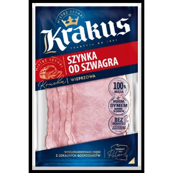 Szynka od szwagra plastry 90g Krakus