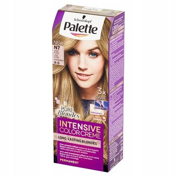 Palette Intensive Color Creme Farba do włosów w kremie 8-0 (N7) jasny blond