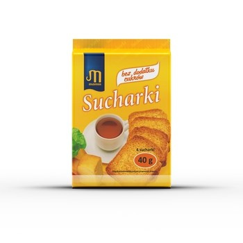 Mamut Sucharki bez dodatku cukrów 40 g (4 sztuki)