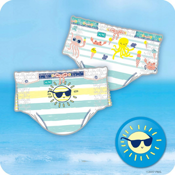 Pampers Splashers, Rozmiar 3-4, 12 Jednorazowych Pieluch Do Pływania