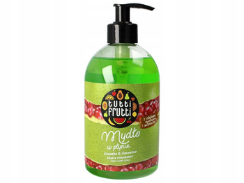 Tutti Frutti Gruszka i Żurawina Mydło w płynie z olejkami owocowymi i witaminą F  500ml