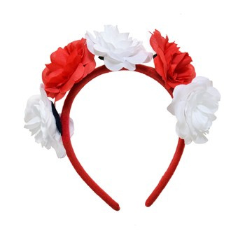 Opaska z kwiatami "Biało-Czerwoni"