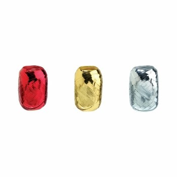 Wstążka kłębuszek Herlitz  20m metaliczna mix kolorów