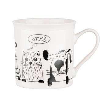 Kubek prosty z wywiniętym rantem 250 ml biały Cool Friends Altom Design