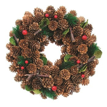 Wianek dekorowany 25 cm