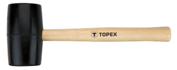 Młotekgumowy 58 mm/450g, trzonek drewniany