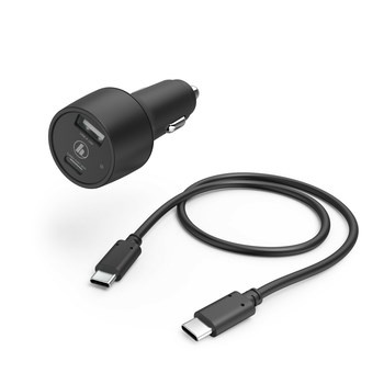 Ładowarka samochodowa Hama PD/Qualcomm USB-A/USB-C 30W
