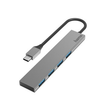 Hub Hama USB-C 1:4/USB-A 3.2